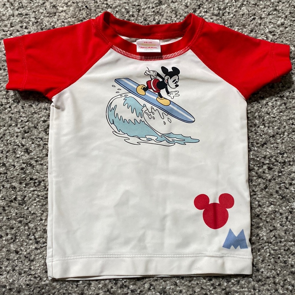 Hanna Andersson surfing Mickey size 70 swim rash guard